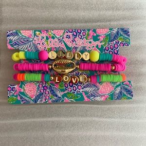 Set of 3 LILLY PULITZER Stretch bracelets NWT